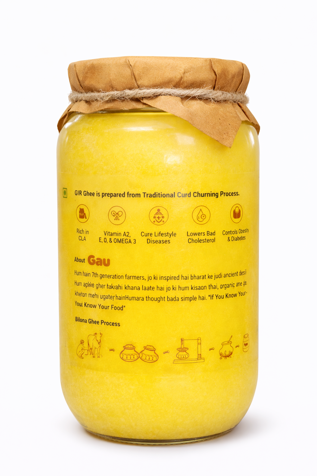 Gir Cow Bilona Ghee - Pure A2 | Traditional & Organic