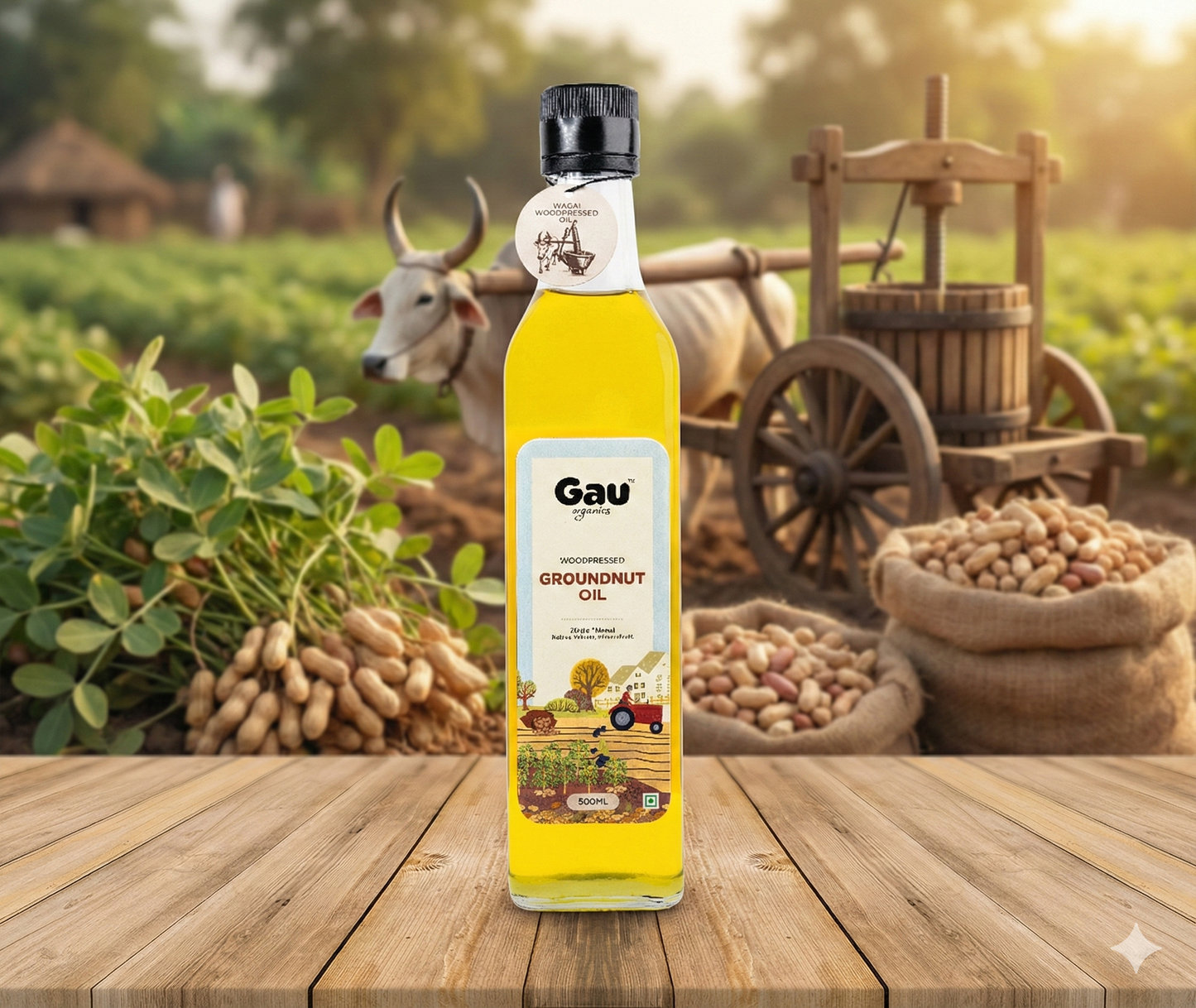 Woodpressed Groundnut Oil