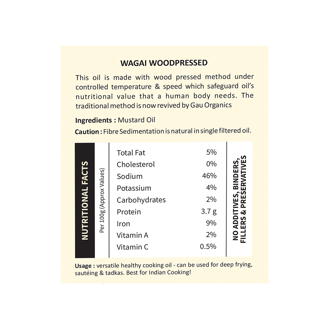 Woodpressed Yellow Mustard Oil